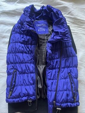 Calvin Klein Electric Violet Quilted Puffer Vest
